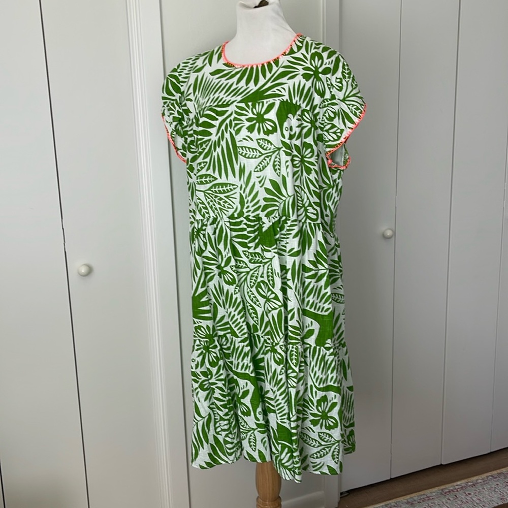 Tiered cotton dress